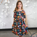Navy Cat Dress