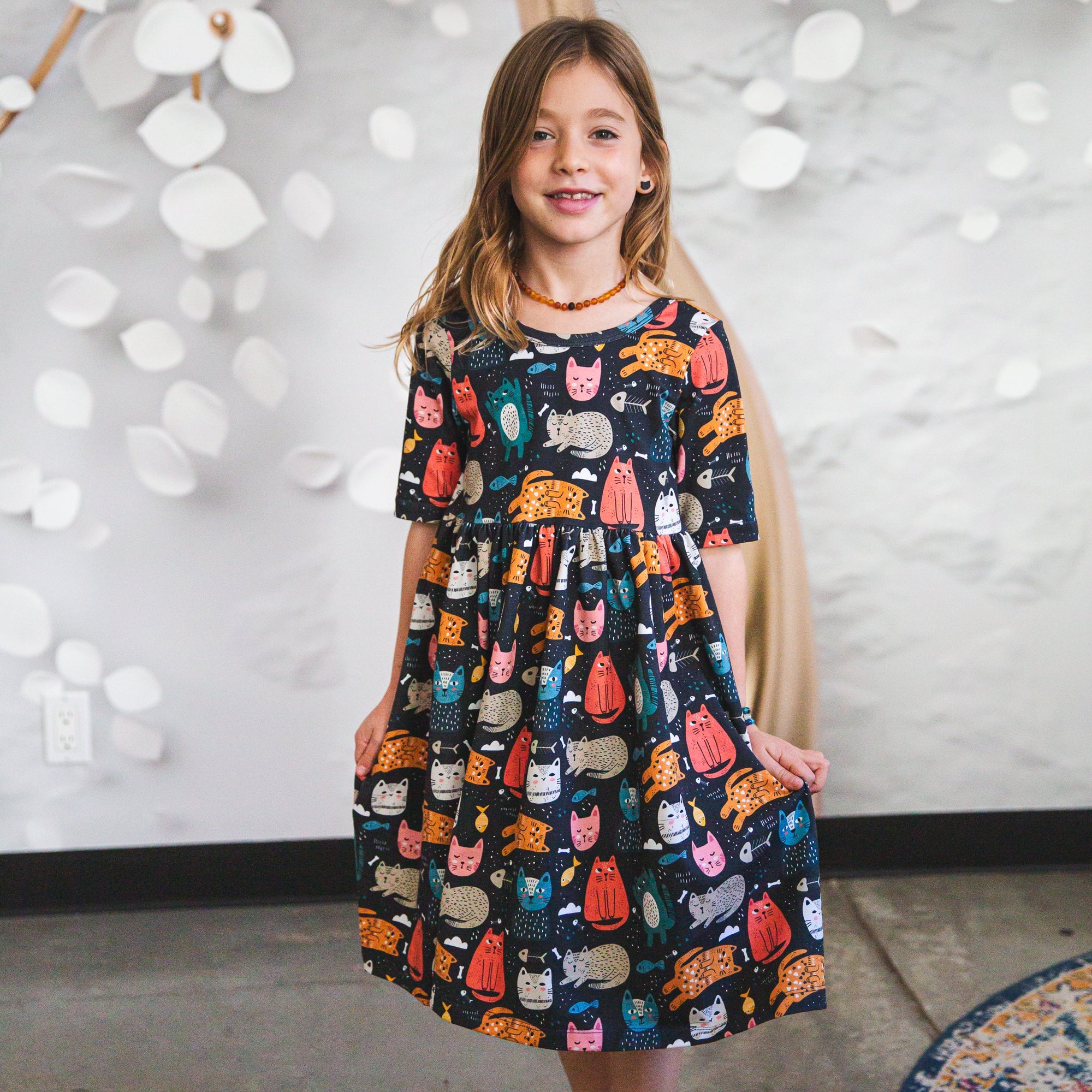 Navy Cat Dress