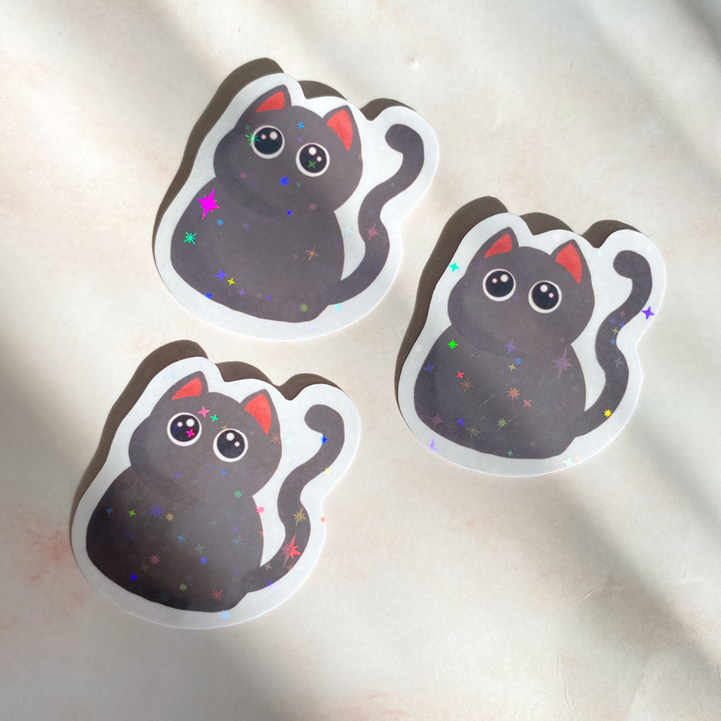 Purfect Grey Cat Sticker