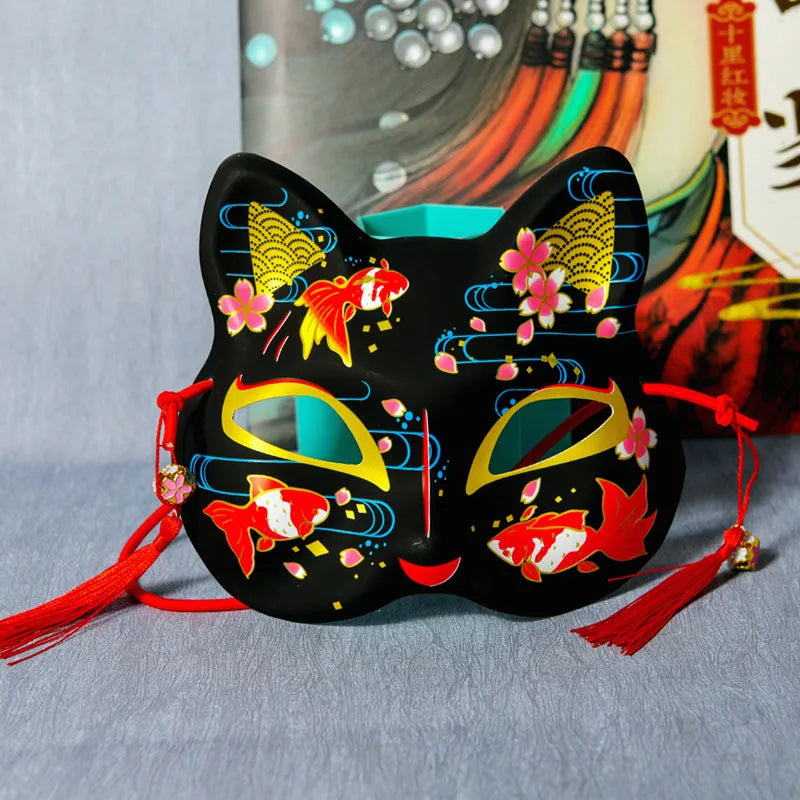 Black Cat Japanese inspired Mask