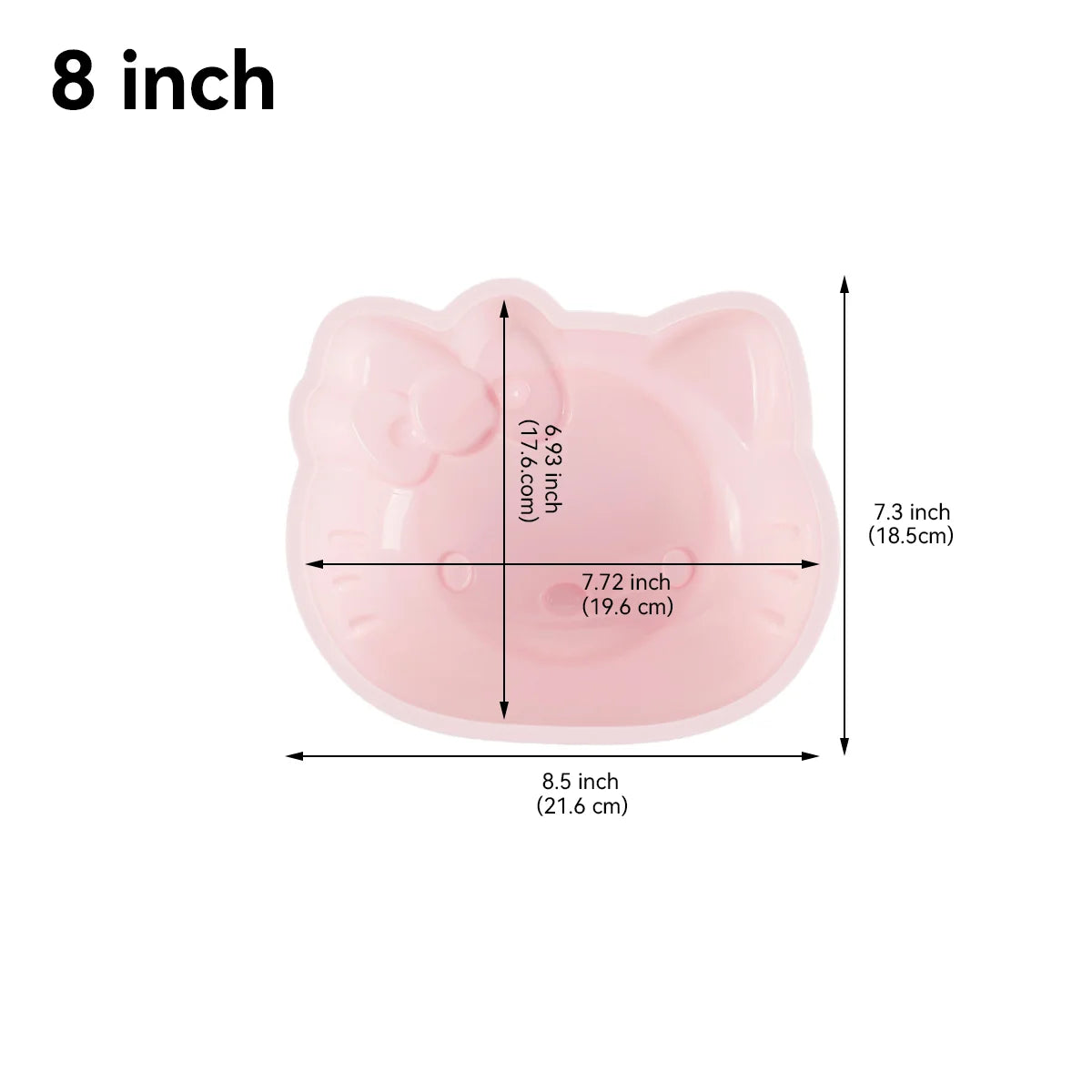 HelloKitty Silicone Round Cake Baking Mould, 4/6/8inch CHEFMADE Cake Pan for Cakes, Cheesecakes & Breads, Baking Supplie