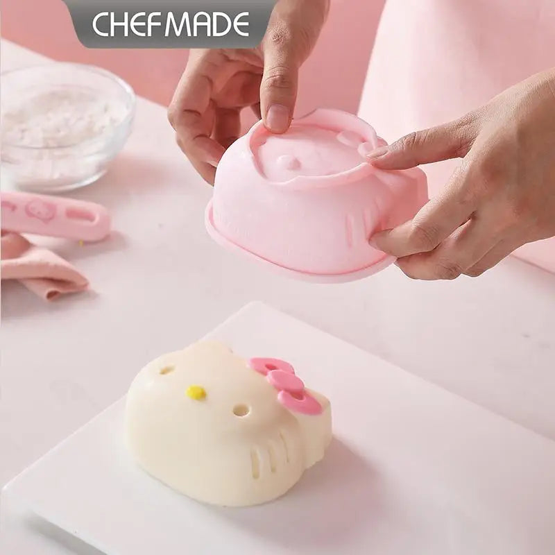HelloKitty Silicone Round Cake Baking Mould, 4/6/8inch CHEFMADE Cake Pan for Cakes, Cheesecakes & Breads, Baking Supplie