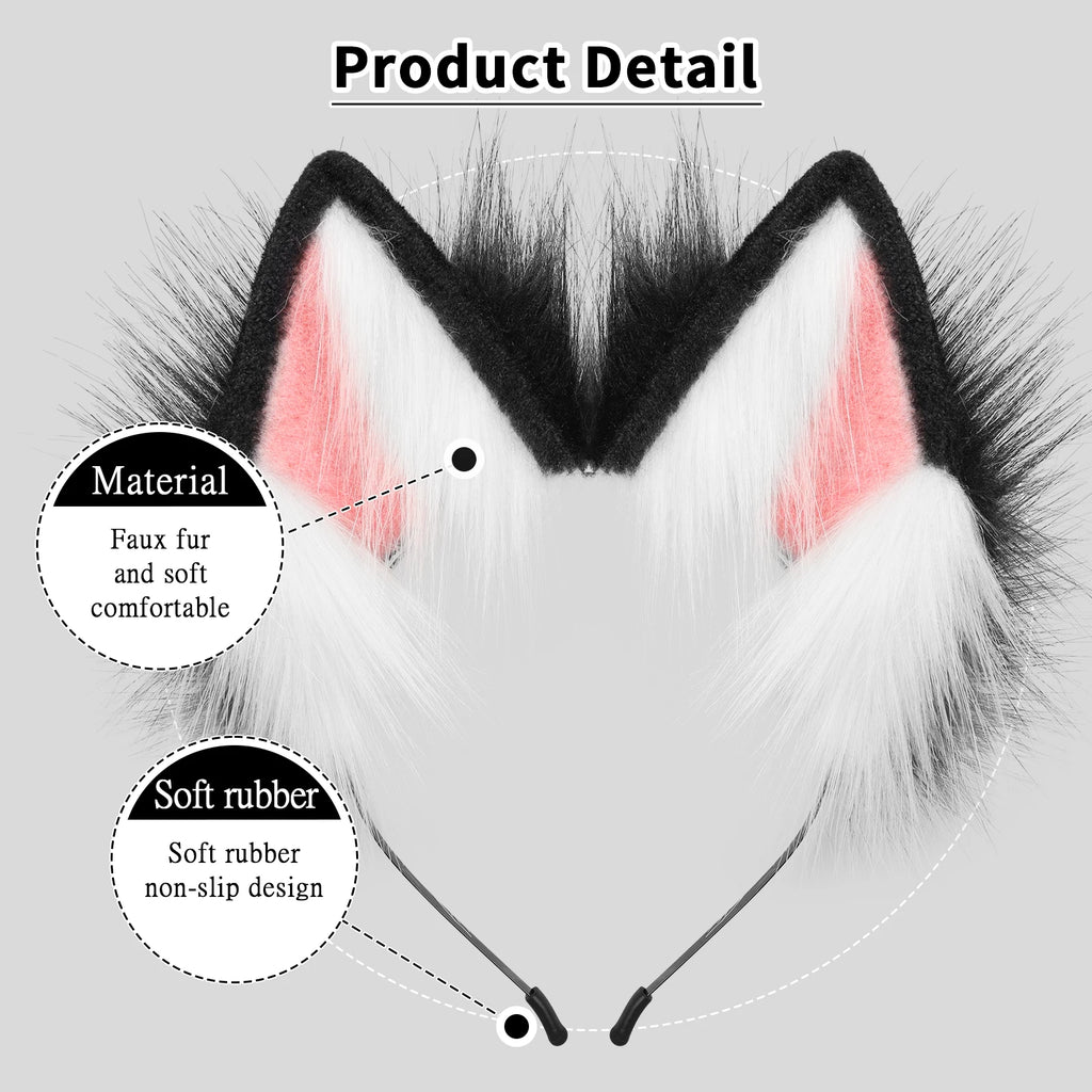 Cat Fox Faux Fur Ears Headband