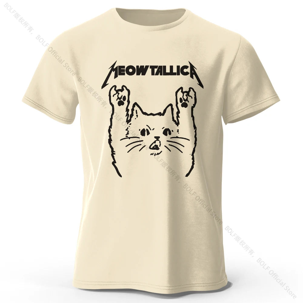 Chibi Cat Anime Printed 100% Cotton T-Shirt, Ultra Soft Round Neck Short Sleeve Tee for Men & Women