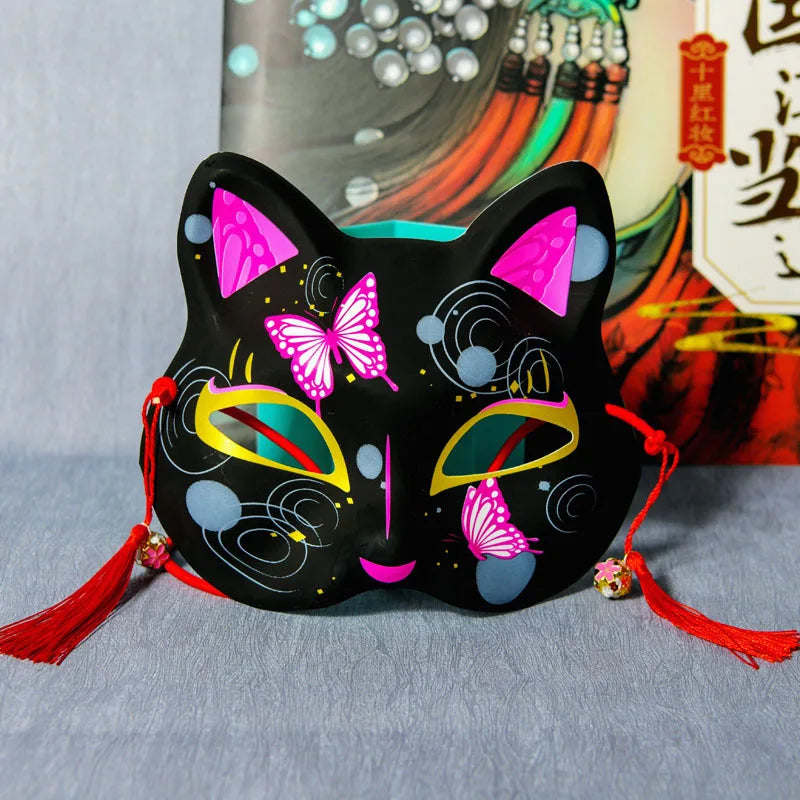 Black Cat Japanese inspired Mask