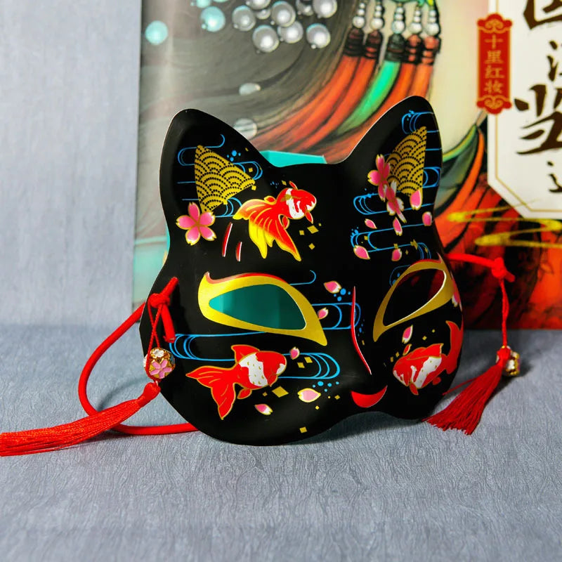 Black Cat Japanese inspired Mask