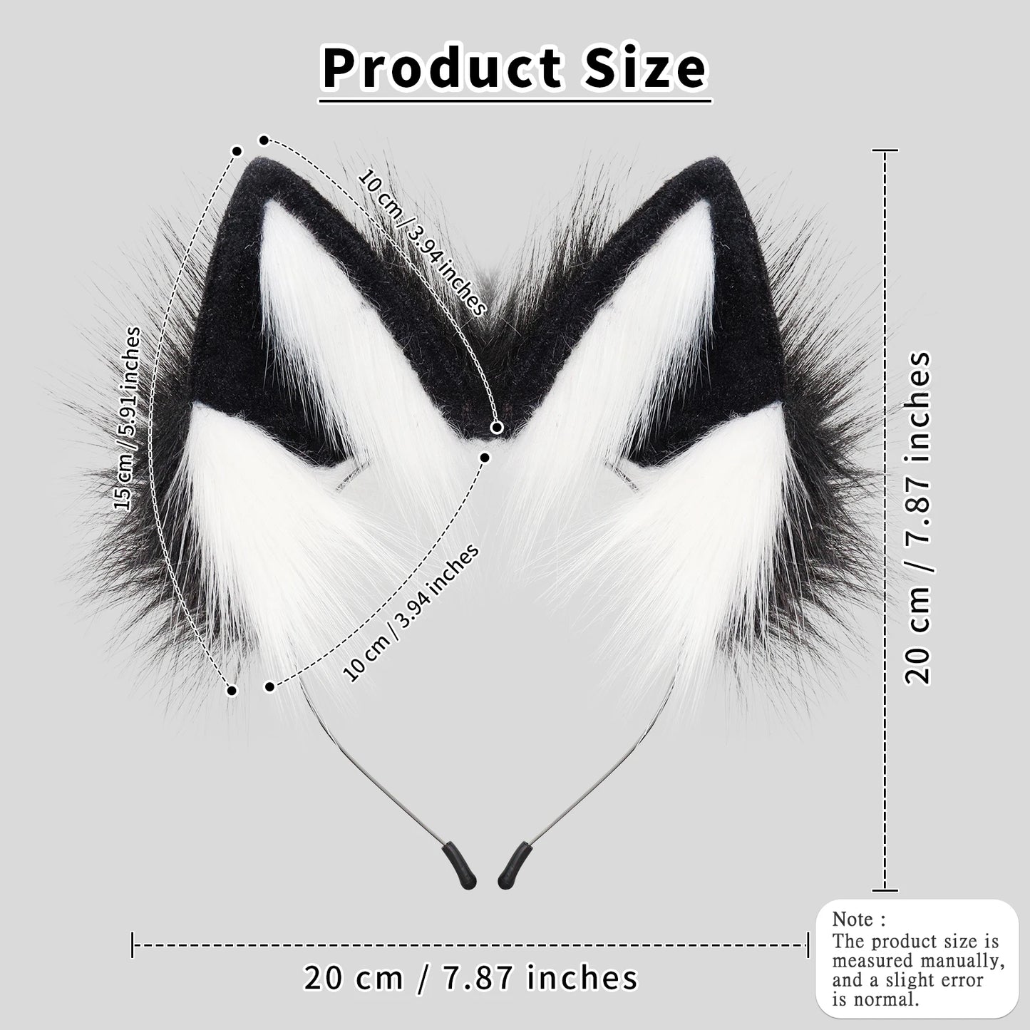 Cat Fox Faux Fur Ears Headband