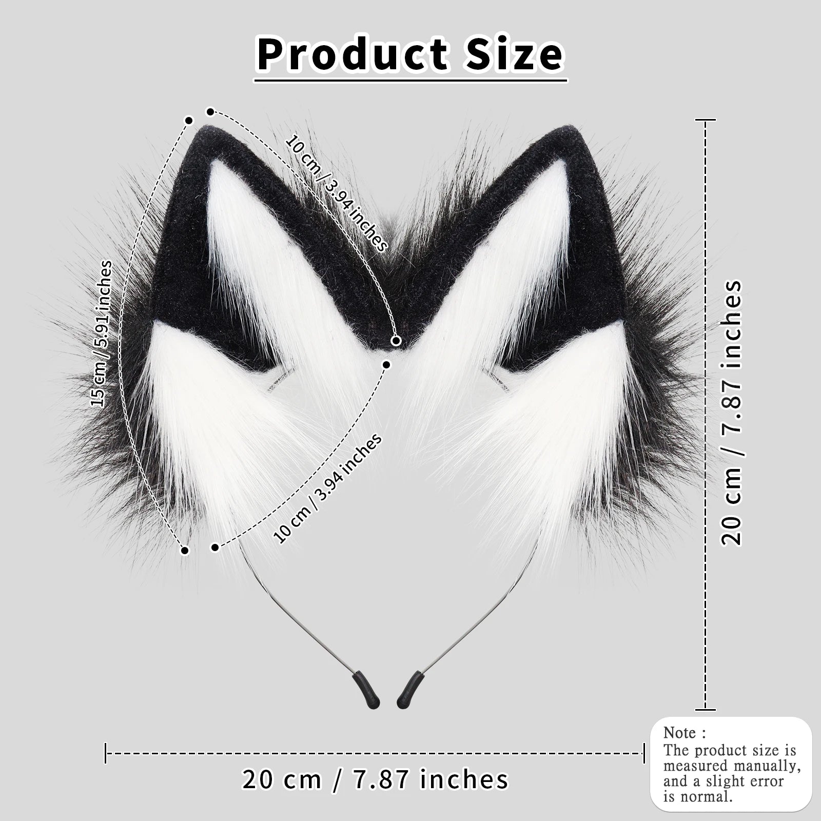 Cat Fox Faux Fur Ears Headband