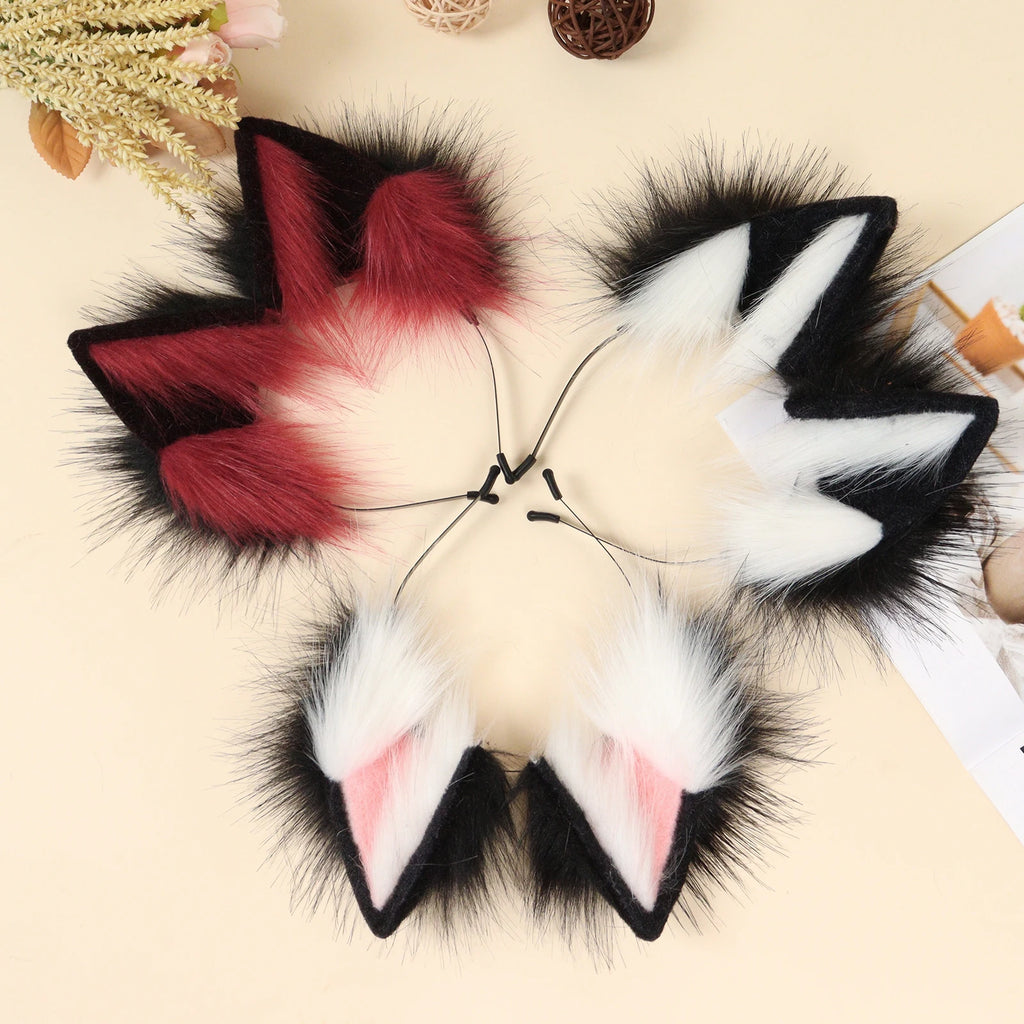 Cat Fox Faux Fur Ears Headband