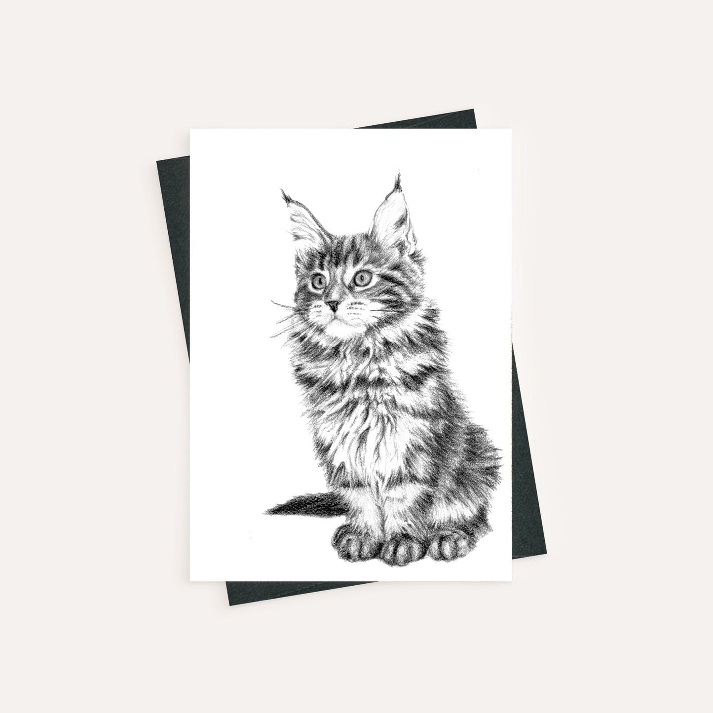 Adorable Cat - greeting card