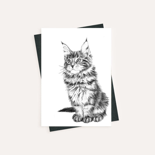 Adorable Cat - greeting card