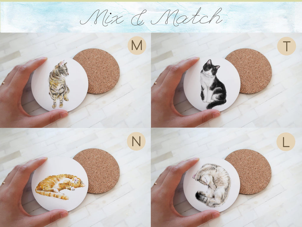 Gray Tabby Cat Coaster
